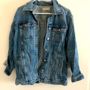 Madewell oversized classic denim jacket